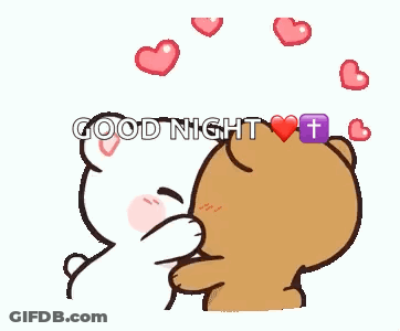 Teddy Bears Kissing With Hearts GIF
