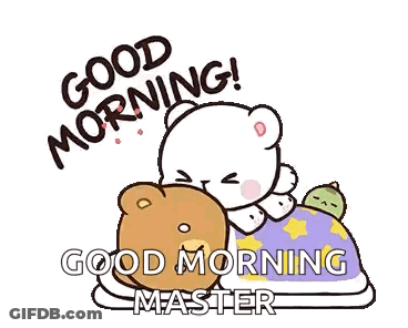 Teddy Bears Laying With Good Morning GIF