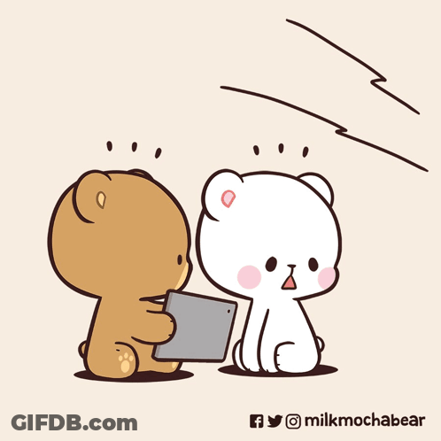 Teddy Bears Looking Out Window GIF