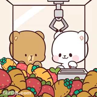 Teddy Bears Playing In Claw Machine GIF