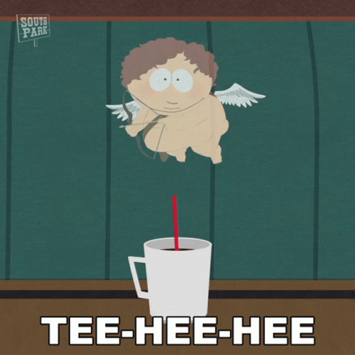 Tee Hee Cupid Cartman South Park GIF