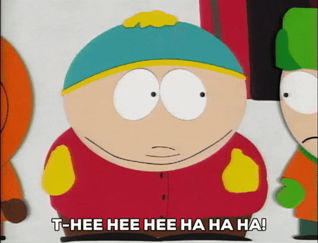 Tee Hee Eric Cartman South Park GIF