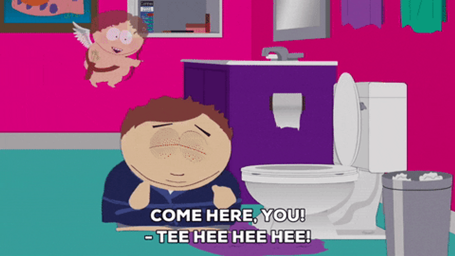 Tee Hee Excited Eric Cartman GIF