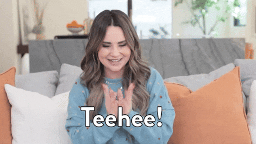 Tee Hee Rosanna Pansino GIF