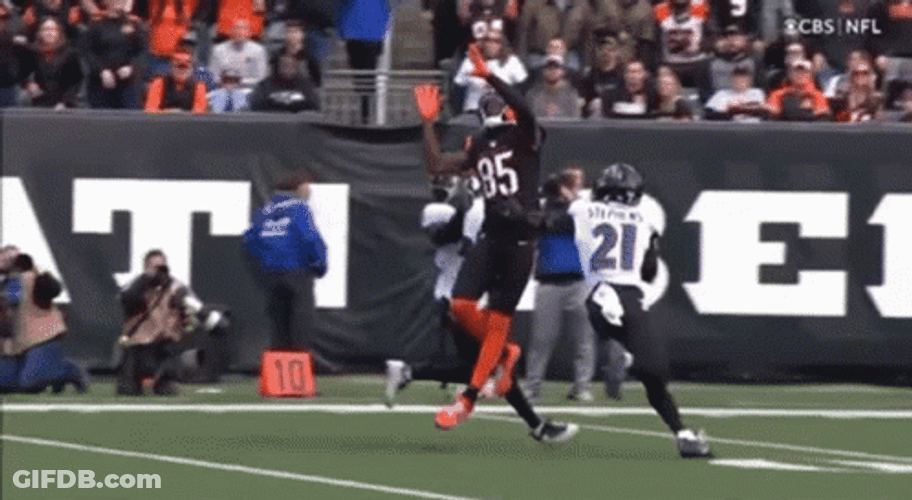 Tee Higgins Ball Catch GIF