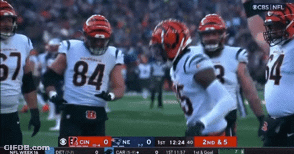 Tee Higgins Celebration End Zone GIF
