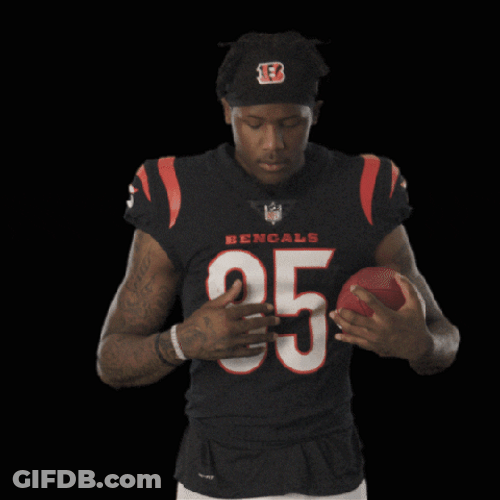 Tee Higgins Dusting Off Jersey GIF
