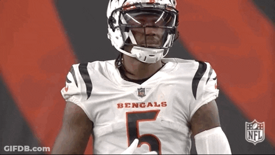Tee Higgins Head Shake GIF