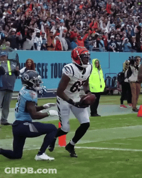 Tee Higgins Head Tap GIF