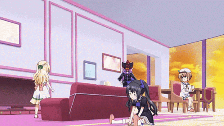 Teen Neptune Costume Transform GIF