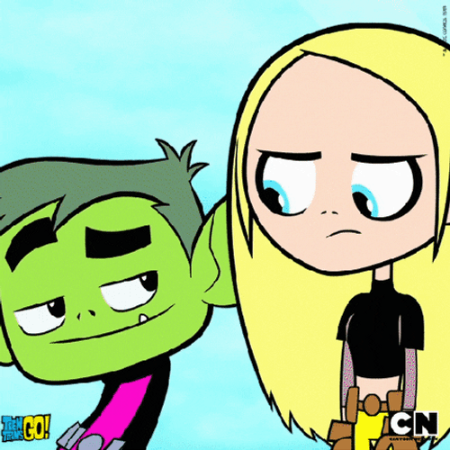 Teen Titans Go Beast Boy Pursuing Blonde Girl GIF