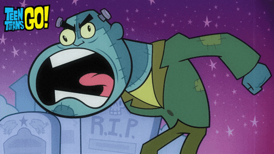 Teen Titans Go Cyborg Shouted So Loudly GIF