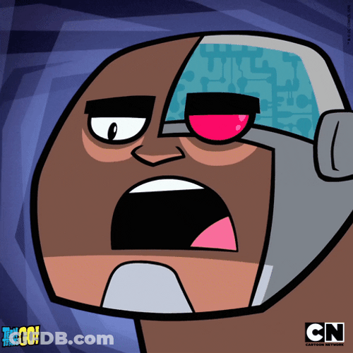 Teen Titans Go Cyborg Talking Seriously GIF