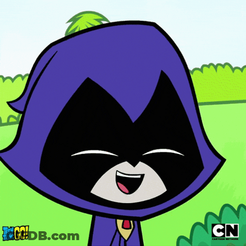 Teen Titans Go Raven Faking Her Laugh GIF