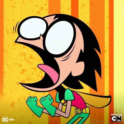 Teen Titans Go! Robin Screaming GIF