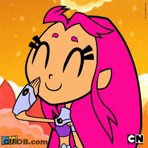 Teen Titans Go Starfire Cute Laugh GIF