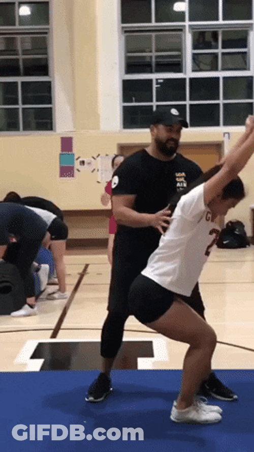 Teenage Girl Crazy Dancing At The Back GIF