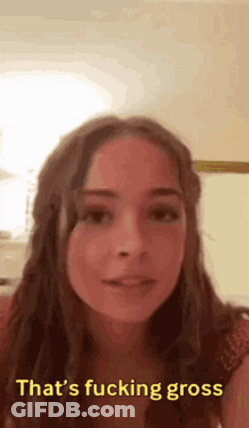 Teenage Girl Saying That's Gross GIF