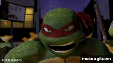 Teenage Mutant Ninja Turtle By Fire GIF