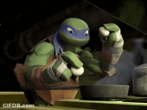 Teenage Mutant Ninja Turtle Cooking In Pot GIF
