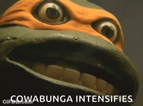 Teenage Mutant Ninja Turtle Cowabunga Intensifies GIF