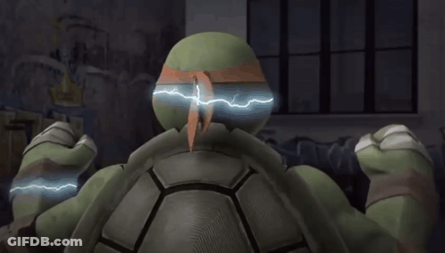 Teenage Mutant Ninja Turtle Lightning Bolts From Eyes GIF