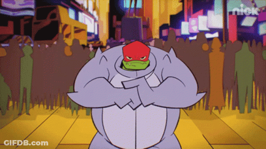 Teenage Mutant Ninja Turtle Raphael Dancing In Public GIF
