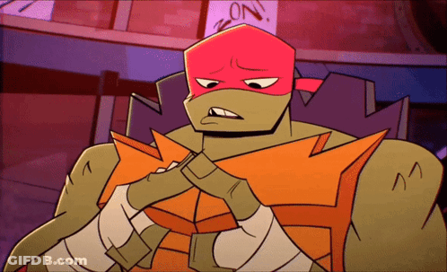 Teenage Mutant Ninja Turtle Red Mask Sad Face GIF