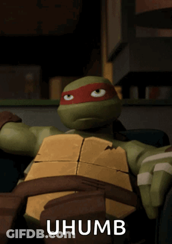 Teenage Mutant Ninja Turtle Saying Uhumb GIF