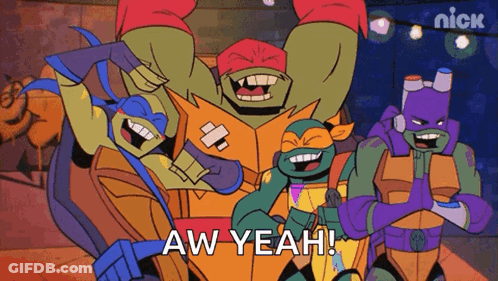 Teenage Mutant Ninja Turtles Aw Yeah GIF