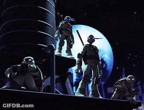 Teenage Mutant Ninja Turtles Standing GIF