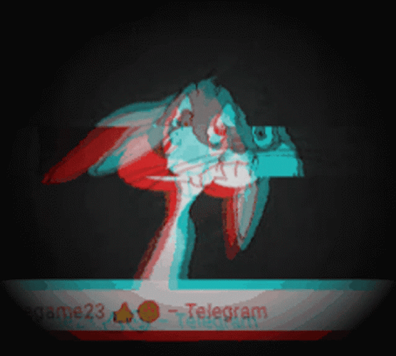 Telegram Bugs Bunny Glitch Trippy GIF