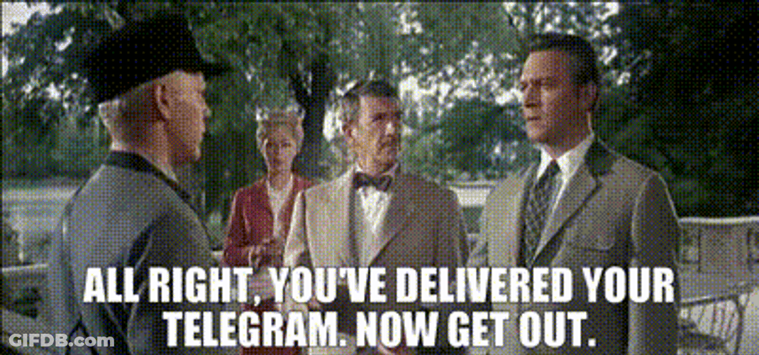 Telegram Delivered Get Out Movie GIF