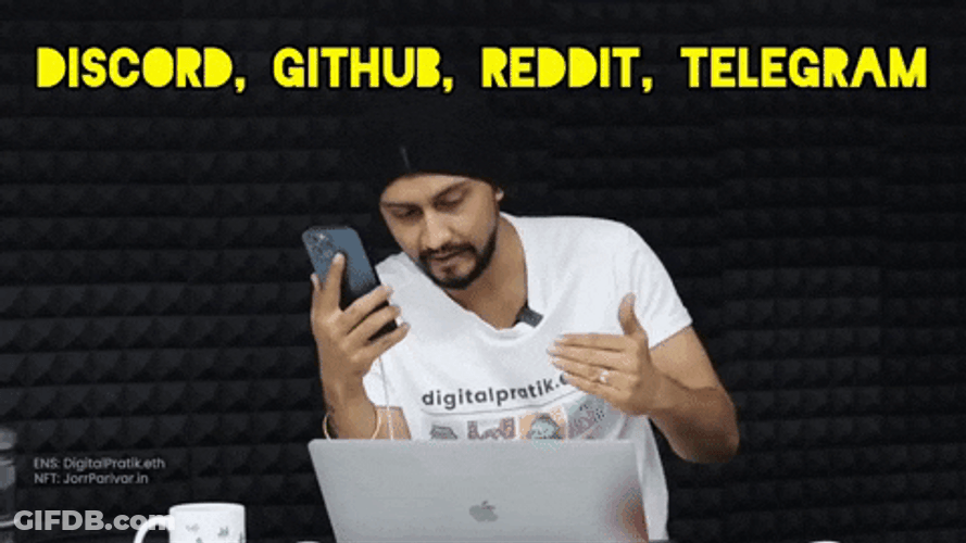 Telegram Discord Github Reddit Social Media GIF