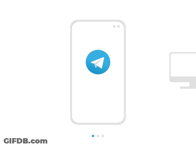 Telegram Logo Desktop Animation GIF