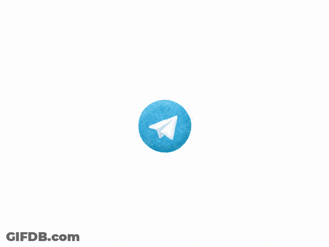 Telegram Logo Water Art Animation GIF