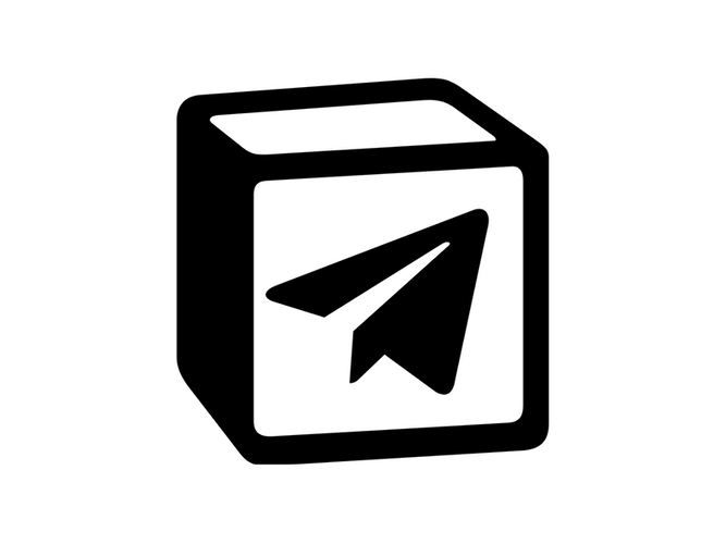 Telegram Notion Black White Animation GIF