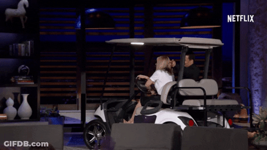 Teleportation Using Golf Cart GIF