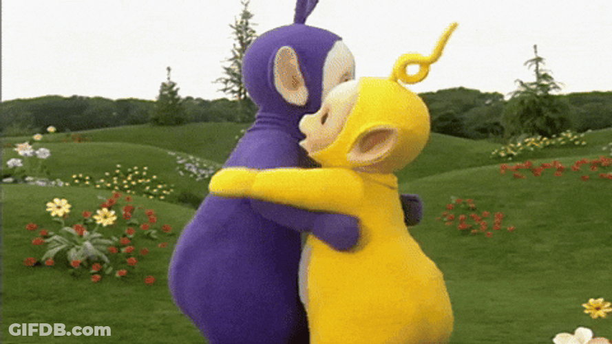 Teletubbies Besties Loving Hug GIF