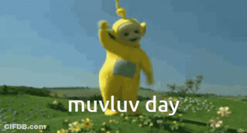 Teletubbies Character In Flower Field GIF