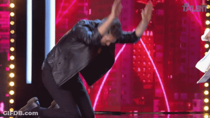 Television Presenter Dani Martinez Bow Down GIF
