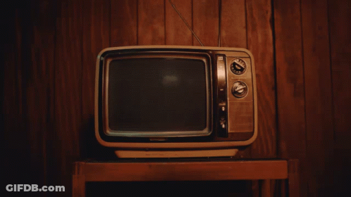 Television With Words Mojando Asientos GIF
