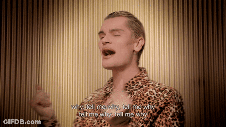 Tell Me Why Man Singing GIF