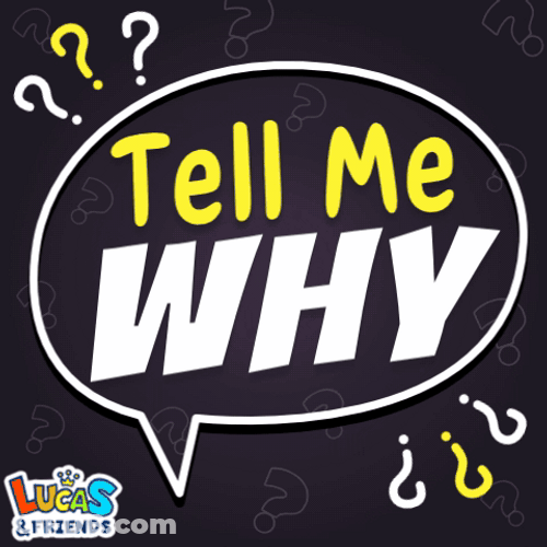 Tell Me Why Text Animation GIF