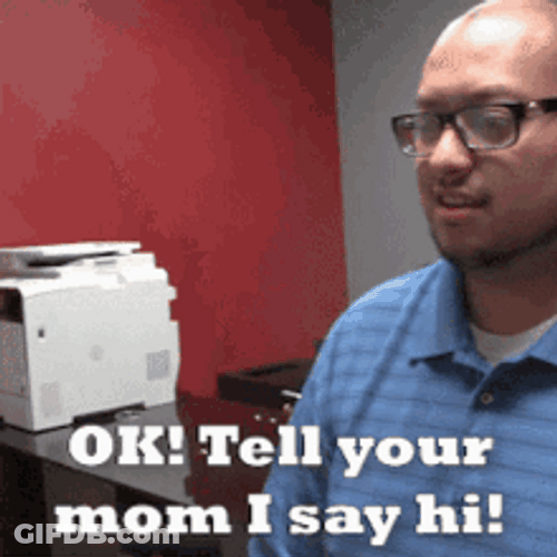 Tell Your Mom Hi The Studio Nerd Guy GIF