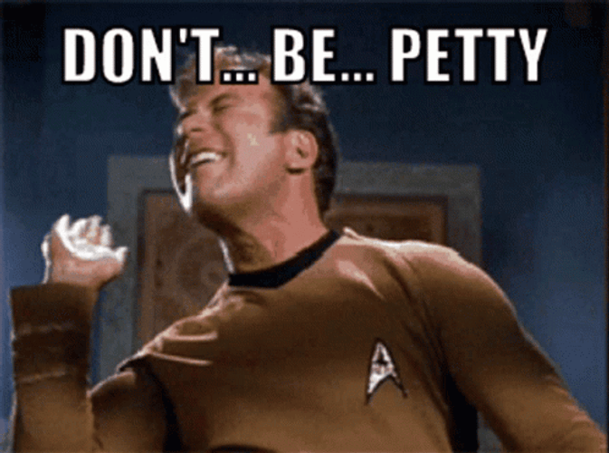 Telling Myself Don't Be Petty GIF