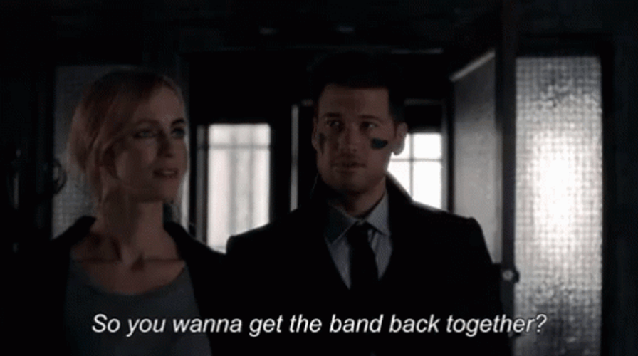 Tells Girl We're Getting The Band Back Together GIF