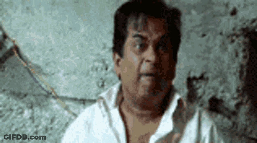 Telugu Actor Brahmanandam Angry GIF