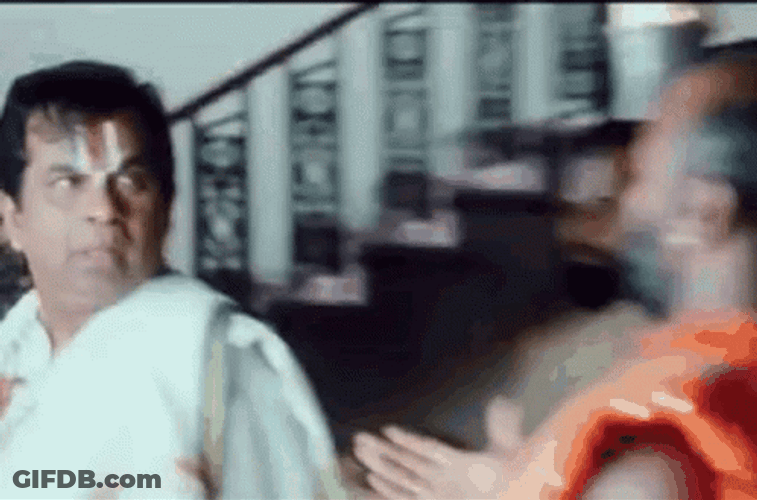 Telugu Comedian Brahmanandam Sigh Reaction GIF