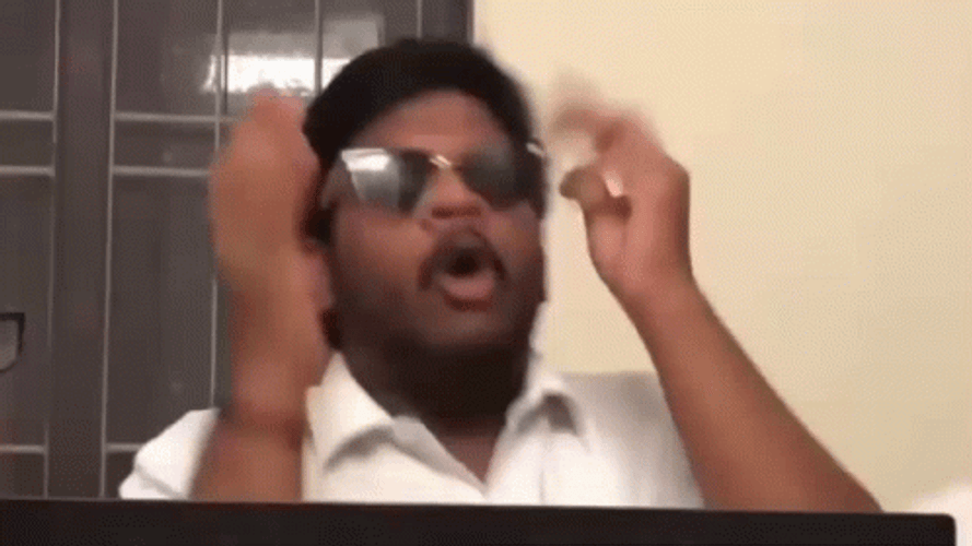 Telugu Guy Shaking His Head GIF